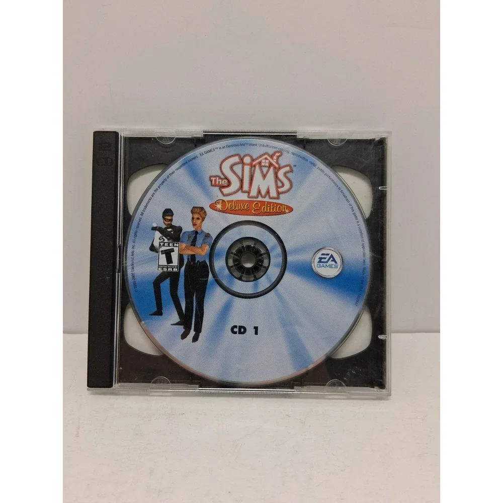 the sims Cd Rom 2 Disc Deluxe Edition